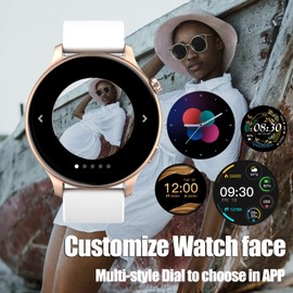 Smart Watch Answer/Make Calls 100+ Sport Modes Heart Rate Blood Pressure Smartwatch IP67 Waterproof Fitness Tracker for Android Phones iOS