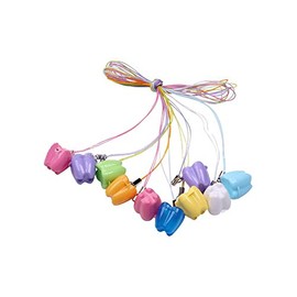 NATUWORLD 10PCS Tooth Storage Case Baby Tooth Keepsake Box Plastic Children Deciduous Teeth Box Holders Portable Tooth Container For kids (Color Random)