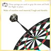 JpGdn 128Pcs Darts Shafts and Flights Plastic Medium Dart Stems