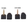 24 Pairs High Heel Tips Shoes Replacement Tap Caps,6 Size,8,/9/10/11/12/12.5mm,U-Shape,