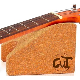CVT Guitar Neck Rest, Portuguese Cork Guitar Neck Cradle Support Pillow String Instrument Luthier Tool for Guitar Workstation, Ukuleles, Violins, Banjos, Mandolins, Basses