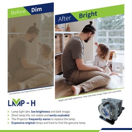 LMP-H BL-FU260B/NP34LP/1026952 Projector Lamp with Housing for Smart U100 U100W Optoma GT5000 EH319USTi EH320UST EH320USTi W320UST W320USTi X320UST X320USTi NEC NP-U321H U321Hi-WK U321Hi-TM U321H-WK