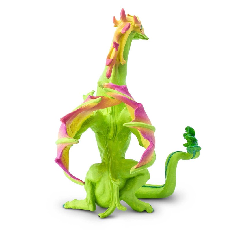 Safari Ltd. Flower Dragon Figurine - Detailed Vibrantly-Colored 4.5" Model
