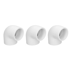 Pack of 12 PVC Pipe Fittings 2-Way Plastic Pipe Fittings Water Supply Joints 90 Degree Angle Adapter for Watering Swimming Pools (20 mm)