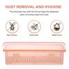 TOPBATHY 2 Pcs Flatware Trays Cutlery Organiser with Lid Cutlery