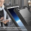 Tablet Case Black Silicone Precise Cutouts Shock Absorbent Stable Kickstand