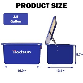 Parts Washer 3.5 Gallon Capacity Tank Cabinet Portable Automotive Parts Cleaner for Wheel Bearings, Gears, and carburetors (Blue)…