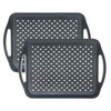Non-Slip Serving Tray with Handles, 17.7" x 12.4" Large Food