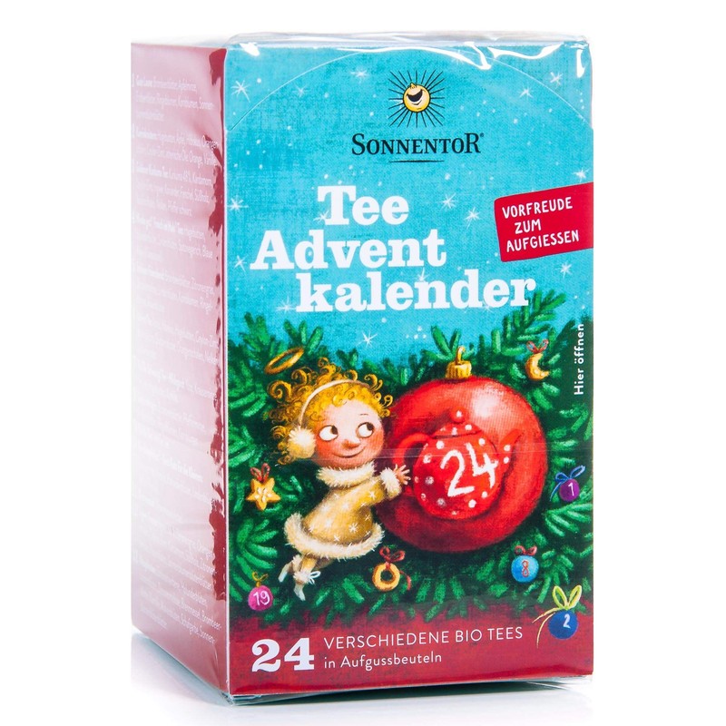 Sonnentor Tea Advent Calendar with 24 Infusion Bags Organic Pack