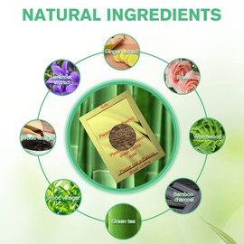 maguja Foot Pads(100Pads) Ginger Foot Pads Foot Patch 100 Adhesive Sheets Suitable for Travel or Home Use