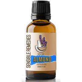 Sensible Remedies Almond Oil 100% Pure and Natural Distilled 30 mL (1 oz)