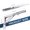 Doppy 12" Folding Shelf Brackets Heavy Duty Stainless Steel Collapsible