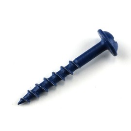 KREG SML-C125B-1200 Blue-Kote, Weather-Resistant Pocket Screws, 1-1/4" #8 Coarse-Thread, Washer-Head (1200 Count)