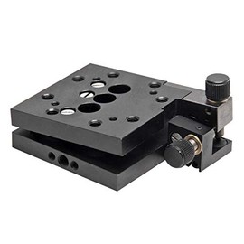 Huanyu Optical Tilt and Rotation Stage 2.6 inches Precision angle stage 2-axis Manual Angle adjustment platform Two-dimensional 3°Tilt Table Thread Secondary Rotary Tilt Table