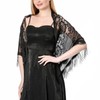 Ladiery Triangle Lace Shawls and Wraps for Evening Dresses with
