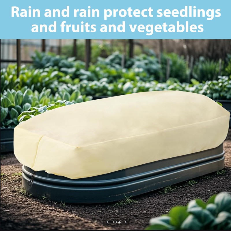 COZYDIG 2-Pack Winter Plant Covers Freeze Protection, 39.3"x17.7"x15.7"Rectangular Garden Covers