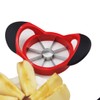 Beylos Easy Grip Apple Corer Slicer-Divider-Cutter-Wedger, Ergonomic Rubber Grip Handle,