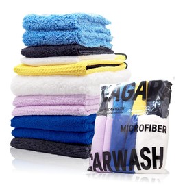 (Car Wash) Microfiber "Answer to Select Car Wash Towels" Set of 11 Microfiber Cloth, For Car Washes