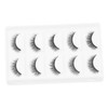 BIUDECO 5 Pairs Natural Look Reusable Makeup Eyelashes Soft Manmade