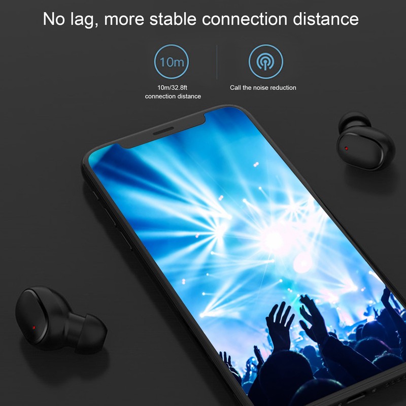 A6S True Wireless Bluetooth Headset Sports Noise Cancelling Earphone for