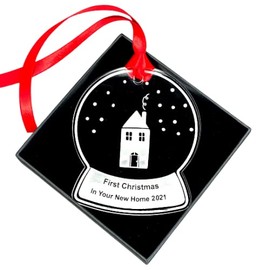 Your New Home gift First Christmas tree ornament bauble snow globe