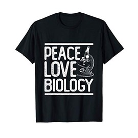 Pace Amore Idea Regalo Hippie Biologia Maglietta