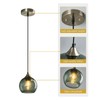 LBSQJ Gray Green Glass Pendant Lights Kitchen Island Lighting Globe