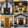 2 Pack Silver Motion Sensor Outdoor Light Fixtures Wall Mount,