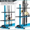 Savior Equipment Fishing Rod Rack Holder Organizer, Lightweight Aluminum Vertical