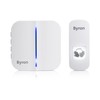 Byron Wireless Portable Doorbell Set, Touch Free Door Push, Wave