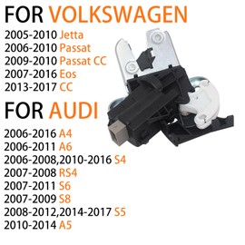Rear Trunk Lock Latch Actuator 4F5827505D - for VW Passat B7 EOS CC A6 C6 A4 A5 A8 Seat EXEO Jetta Boot Lid Trunk Latch 4F5827505 A B C 4F5 827 505 D
