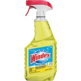 Windex 679594 Antibacterial Multi-Surface Cleaner, Lemon Scent, 23 oz Spray Bottle (Case of 8)