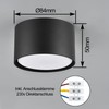 BOYIR LED Surface-Mounted Spotlight Ceiling Spotlight Flat LED GX53 6