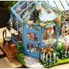 Wizardi Miniature Roombox Kit - Rose Garden Tea House Dollhouse