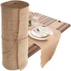 HCTX Jute Table Runner,30*200cm Hessian Roll, Burlap Fabric,Natural Rustic Table