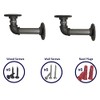 Pipe Bracket - Rustic, Industrial, Heavy Duty 3/4 Inch Pipework