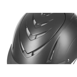 Kerbl Nerron Trendy Riding Helmet, Sporty Training and Tournament Helmet, Black, 51-54