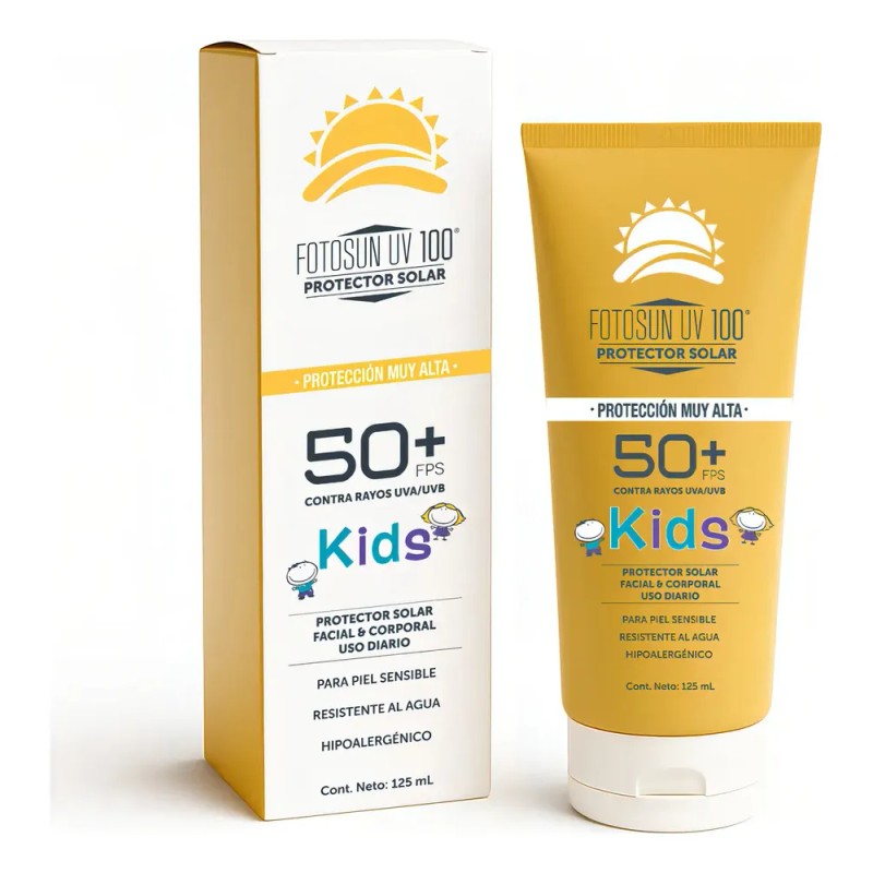 Protector Solar Para Niños Bloqueador Fotosun Uv 50+ Fps