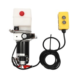 COFECO Electric Hydraulic Pump, 800W Hydraulic Pump for Dump Trailer, 12V 1.58 Quart Hydraulic Power Unit Single Acting Dump Truck Hydraulic Pump for Power Up & Gravity Down