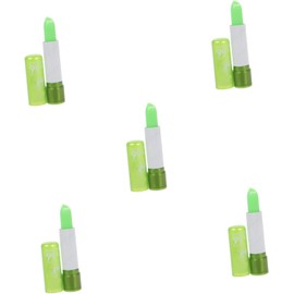 GALPADA 5 Piezas Bálsamo Labial Que Cambia De Color De Aloe Brillo De Labios Claro Brillo De Labios De Elfo Mancha De Labios Boulari Tinte Labial Hidratante Labios Locos Green