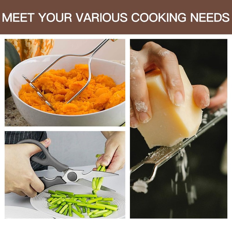 Kitchen Utensils Set-Silicone Cooking Utensils-32pcs Non-Stick Silicone Cooking Kitchen Utensils