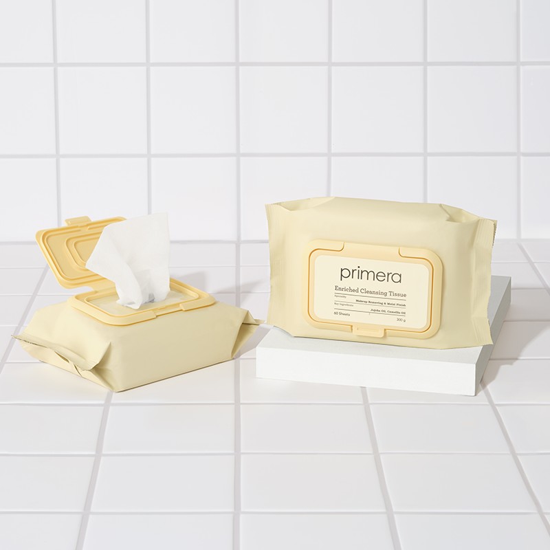 Primera [프리메라]인리치드 클렌징 티슈 60매 [Primera] Enriched Cleansing Wipes 60