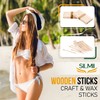 SILMII Wax Sticks Hair Removal Wood Waxing Craft Sticks Spatulas