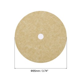 MECCANIXITY Coffee Filter Papers Coffee Filters Disposable Round Paper with Hole 3.74 Inch OD for Espresso Maker, Cafe Office Home Pack of 200, Coffee