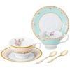 Narumi 41720-33457 Floral Boutique Cup and Saucer Set, 6.8 fl