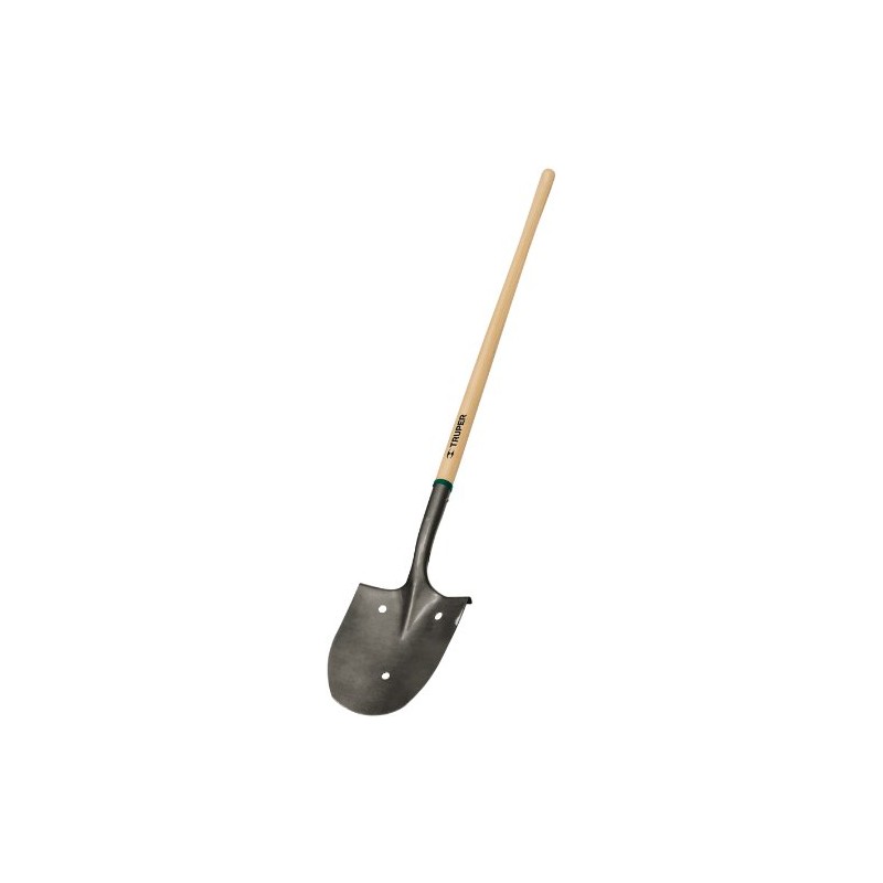 Truper 31271 Tru Tough Perforated Rice Shovel with Long Handle,