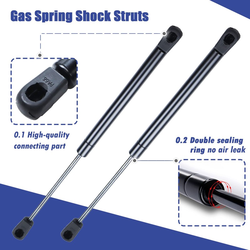 Hurotoms 13" 30Lbs/133N Replacement Gas Struts for Snugtop ARE ATC