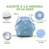 6 Pañales Ecológicos De Tela Reutilizables + 6 Insertos