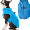 Gooby Puffer Vest Dog Jacket - Blue, X-Large - Ultra