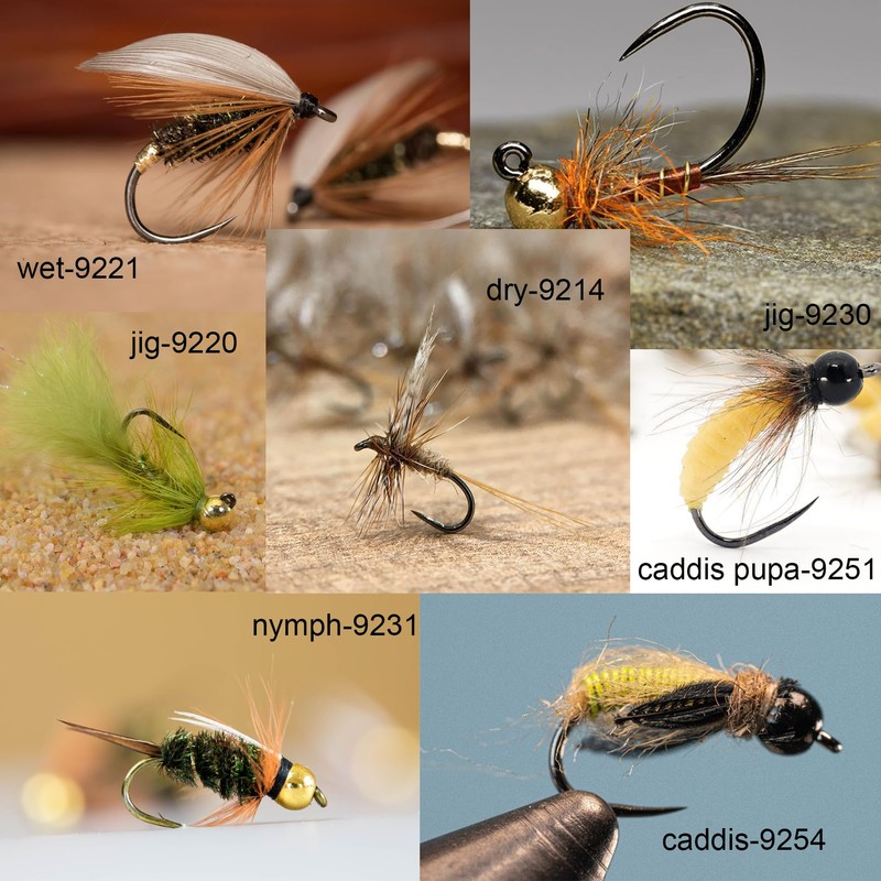 100pcs Eupheng Plus Best Barbless Competition Fly Fishing Hook Collection,